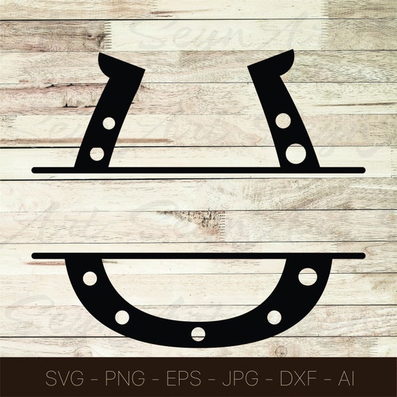 Horseshoe SVG Horse Shoe Svg Ai Dxf Eps Png and Jpg Etsy