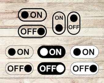 On off Switch Svg - Etsy