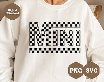 Mini SVG a cuadros, Mini PNG Racing Stripe Pattern Mini Sublimation Mini Shirt Designs Checkered Mini Sublimation Design Checkered Family