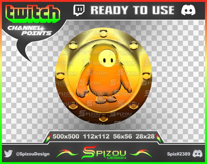 Kanalpunkte / Emote Fall Guys Twitch / Etsy.de