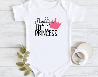 Daddy's Little Princess, Baby Girl Onesie, Baby Shower Gift, Baby Onesie, Birthday Gift, New Mom, New Dad, Funny Valentines, Gender Reveal