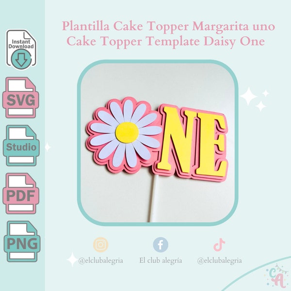 Cake Topper Margarita uno / Cake Topper Margarita one