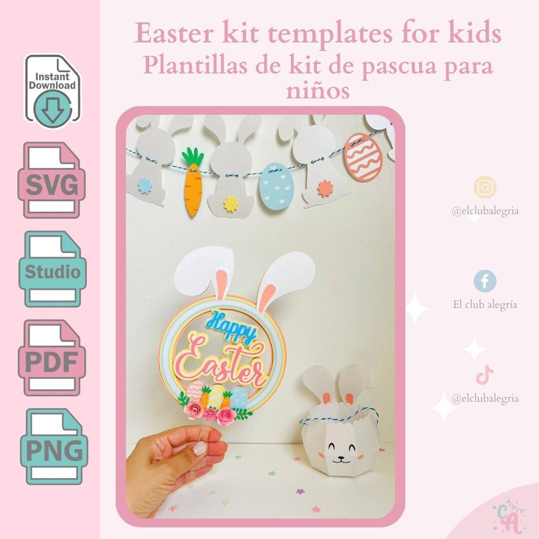 Easter Kit Templates for Kids - Etsy