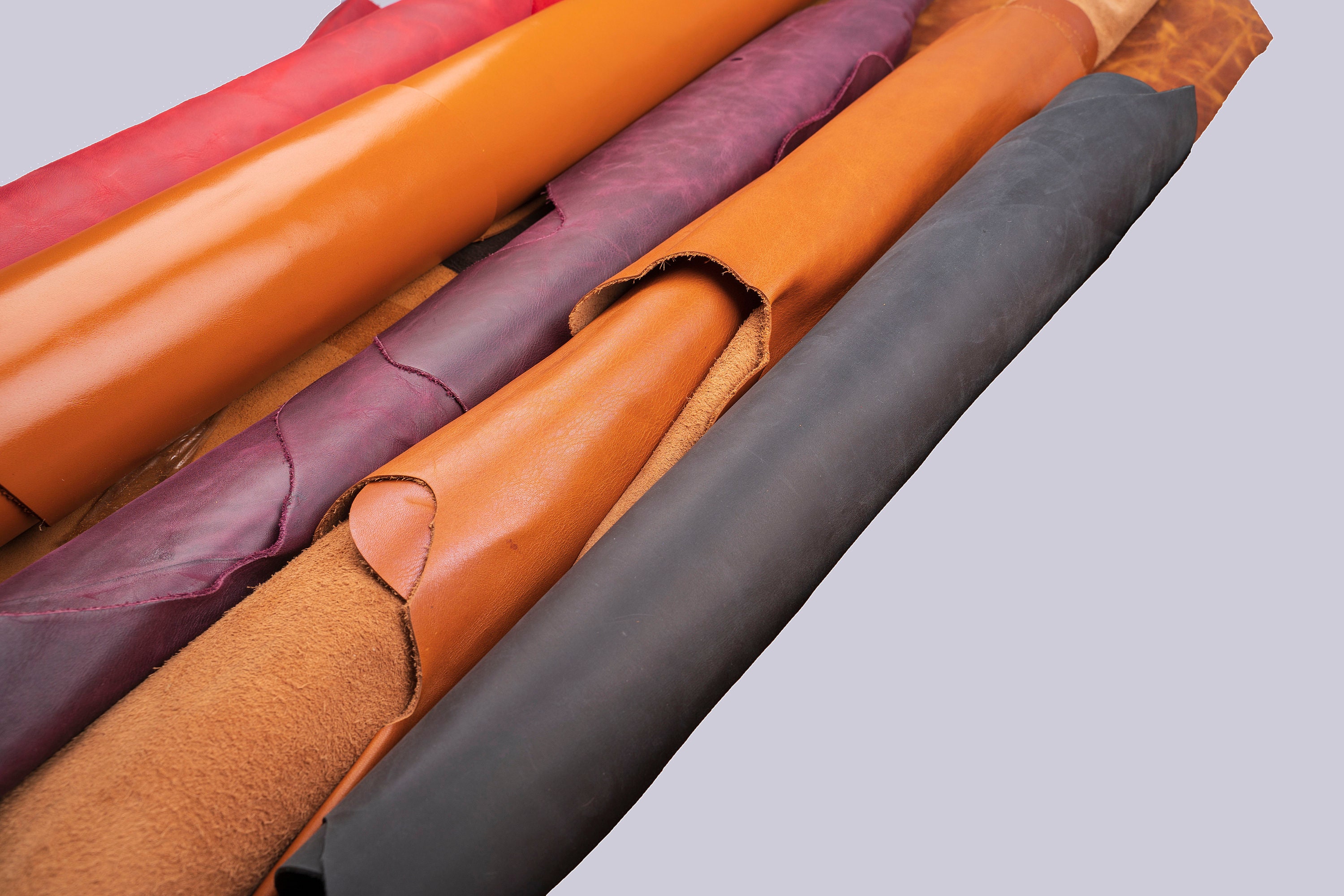 Genuine Leather Full Grain Oil Tanned Crazy Cowhide Etsy UK