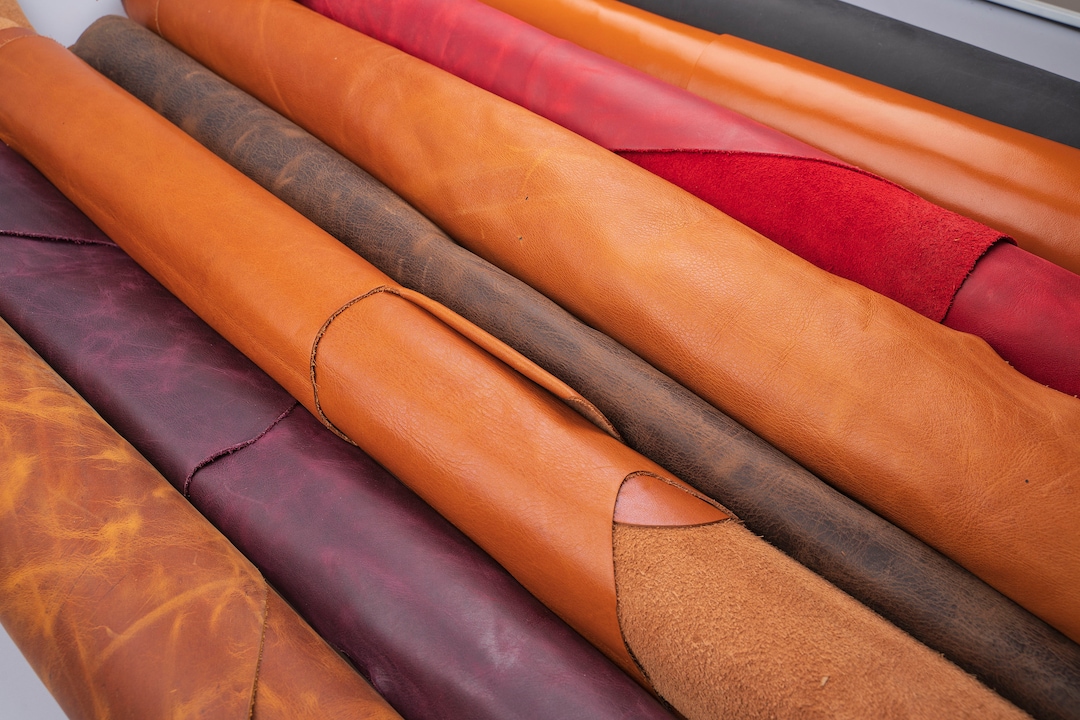 Genuine Leather Full Grain Oil Tanned Crazy Cowhide 2.0/1.6/1.2 Mm