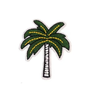 Tree Patch- Palm Tree Patch- Embroidered Patch- Iron on - Sew on