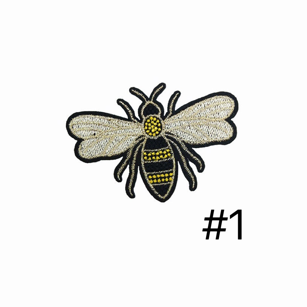 Bee Embroidered Patch, Insect Applique - Iron on / Sew On - Etsy