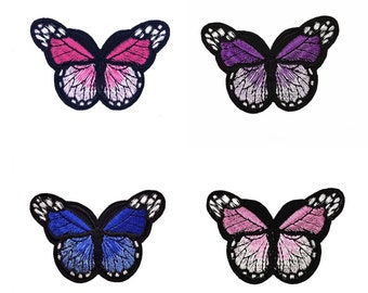 Butterfly Embroidered Patch- Iron on Patch- Sew on- Multicolor- Clothing Bag Accessories- Craft