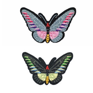 Patch for Clothing Bag Embroidered Butterfly Patch Iron on Patch Sew on Butterflies