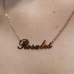 Gold Plated Sterling Silver Name Necklace: Personalized Jewelry