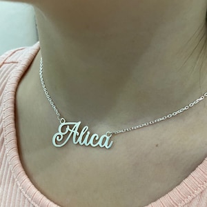 Personalized Name Necklace: 18K Gold Plated Sterling Silver, Custom Jewelry Gift