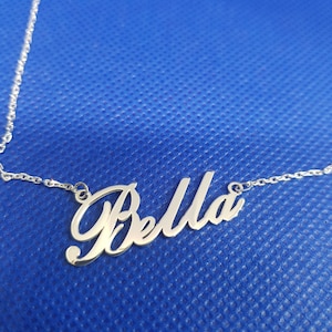 Personalized Sterling, Silver Name Necklace, Christmas Gifts For Her, Silver Custom, Jewelry for Women, Gold Name Necklace, Name Necklace
