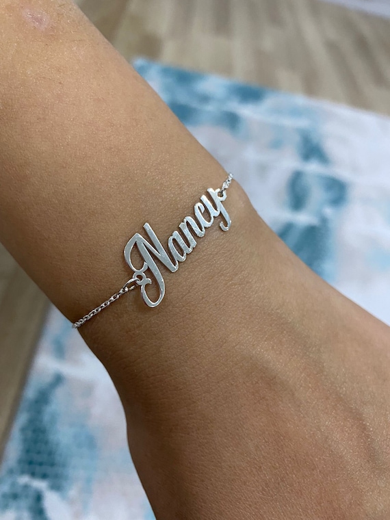 Name written bracelet deals