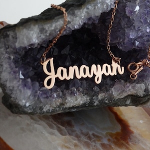 Gold Plated Sterling Silver Name Necklace - Personalized Jewelry