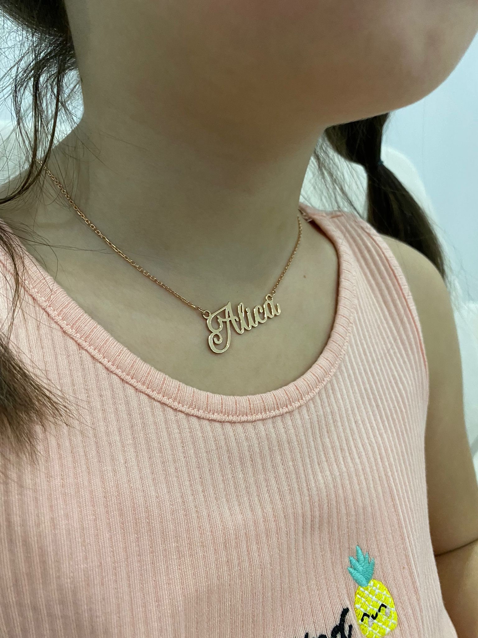 Collane Con Nom N Oro 18 Carat - Etsy Tala | Name Necklace, 18kt - Foto 4