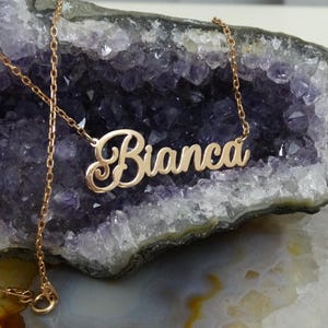 Sterling Silver Name Necklace - Personalized Name Necklace - Gift For Her - Custom Name Necklace - Silver Name Necklace-Personalized Jewelry