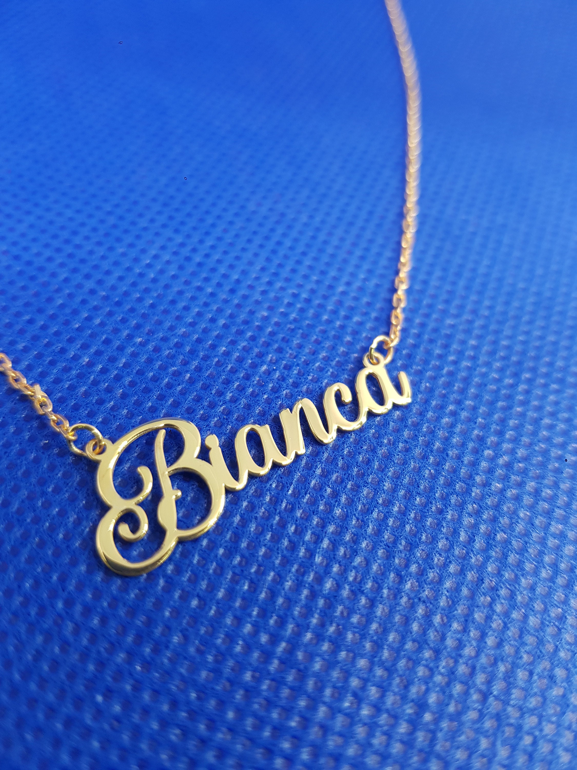 Dainty Name Necklace Sterling Silver Name Necklace Etsy