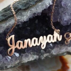 Gold Plated Sterling Silver Name Necklace - Personalized Jewelry