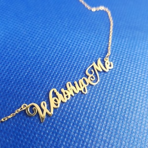 Christmas Gift, Personalized Gifts, Personalized Jewelry , Jewelry , Personalized Name Necklace , Gold Name Necklace , Custom Name Necklace