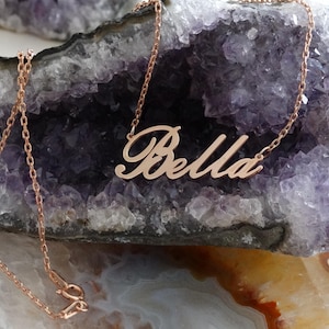 Gold Plated Sterling Silver Name Necklace - Personalized Jewelry