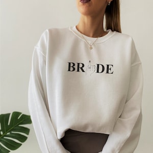 Bride Sweatshirt, Bride Ring Finger Sweater, Bride Sweater, Hen Do Sweatshirt, Bridal Gift, Team Bride, Bridal Shower Outfit, Bride Tribe