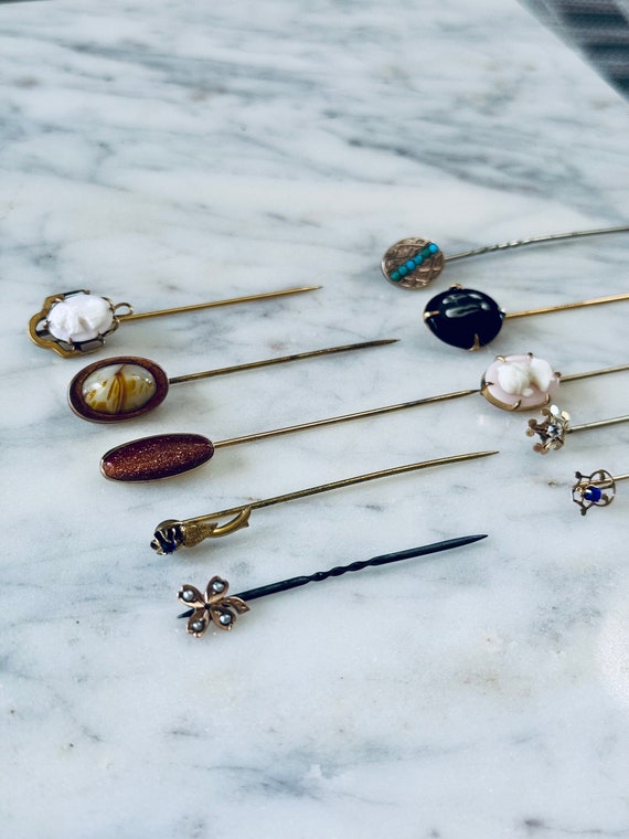 Pick 2 Vintage Stick Pins for Women | Assorted Met