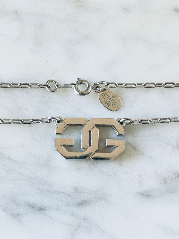 Givenchy 1978 Double Initial Necklace