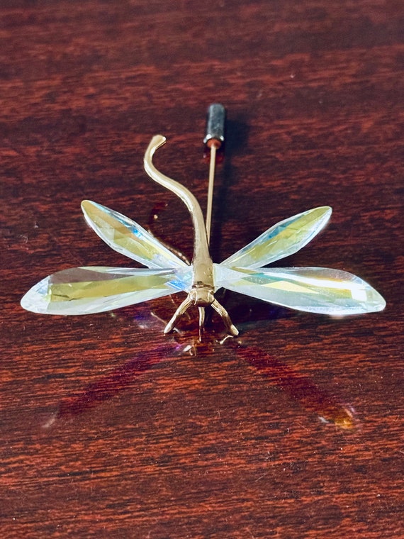 Retired Swarovski Crystal Dragonfly Stick Pin | R… - image 5