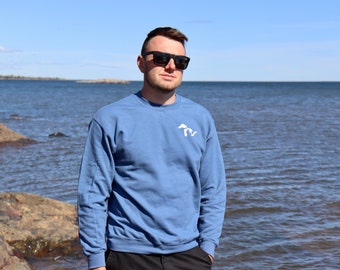 Great Lakes Crewneck Sweatshirt | Spring Colours | Great Lake Life | Lake Life | Lake Lover | Superior | Huron | Ontario | Michigan | Erie