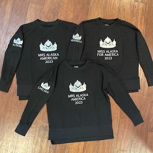 Title Crewneck Customized Pageant Sweatshirt