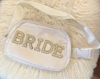 Bride Belt Bag Fanny Pack Crossbody Ivory Off White