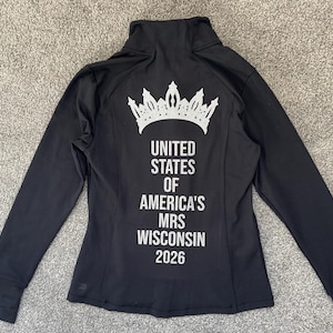 Title Active Jacket Zip Up Pageant Custom