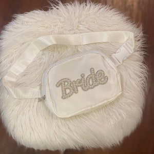 Bride Belt Bag Fanny Pack Crossbody Ivory Off White