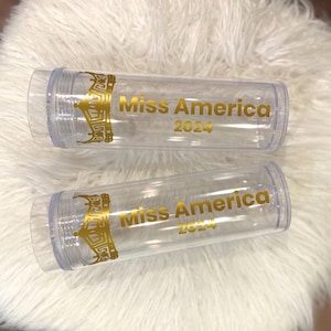 MAO Miss America Titel Tumbler Individuelle Festzug Flasche
