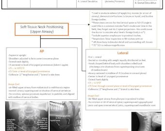 Thorax and Abdomen Positioning and Procedures