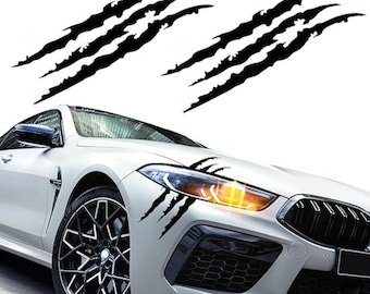 Claw Scratch-autosticker: 2-delige waterdichte vinyl koplampstickers