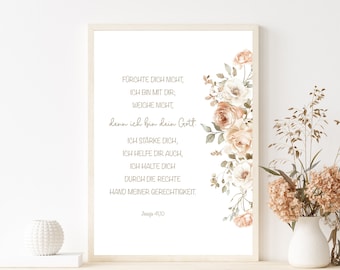 Christliches Poster | Jesaja 41,10
