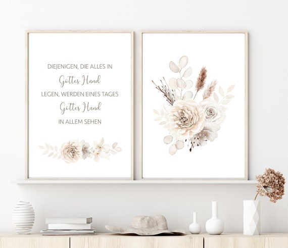 Christliche Poster im Set | Spruch