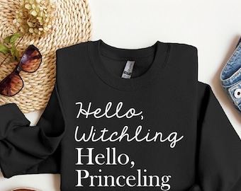 Hej häxling Hej prinsling Svg Png Jpg / Manon & Dorian / Glastronen / Adarlans rike / Bokälskare / Sarah Maas / Sublimering