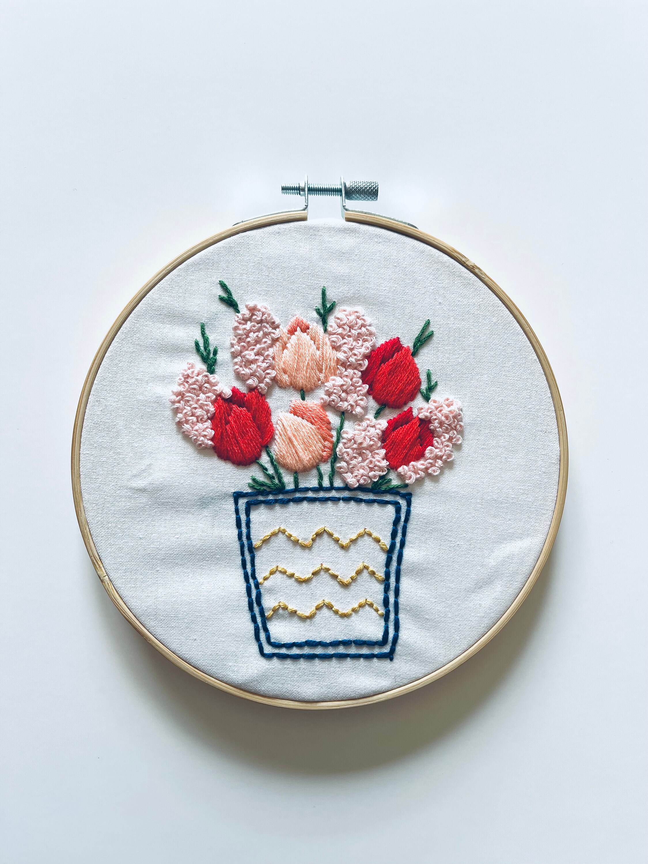Tulip Embroidery / PDF Pattern / Digital Hand Embroidery / DIY ...