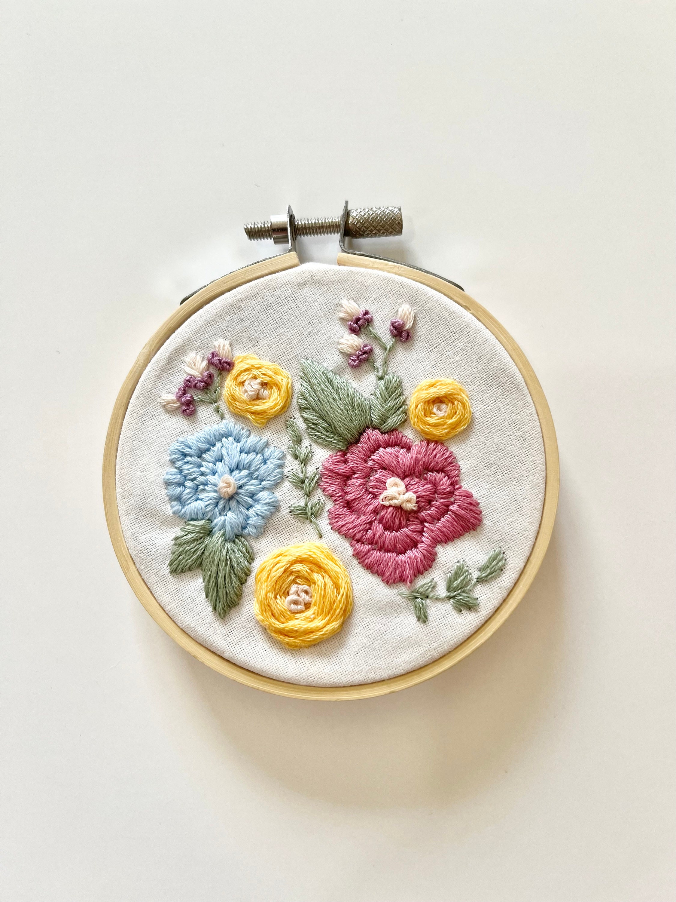 Floral Embroidery / PDF Pattern / Digital Hand Embroidery / DIY ...