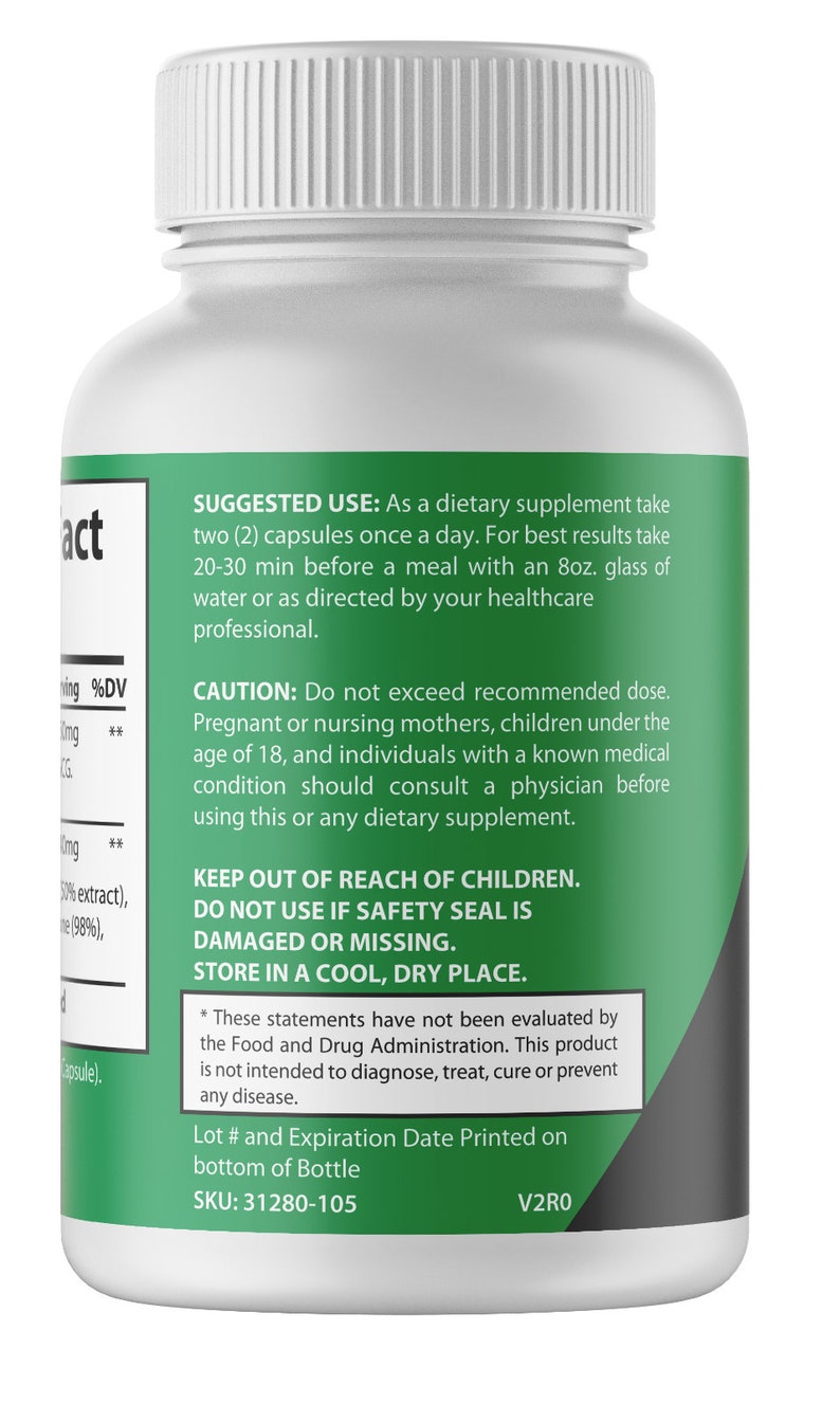 Tea Burn Dietary Supplement 60 Capsules Etsy