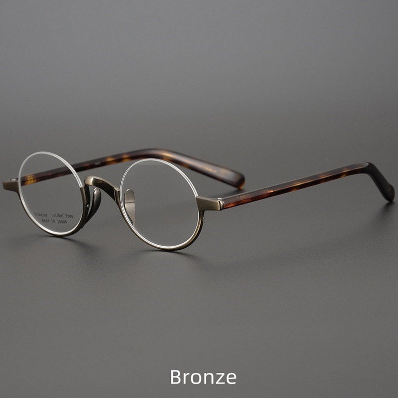 Half Frame Eyeglasses Frame Handmade Spectacle Frame Vintage Etsy UK