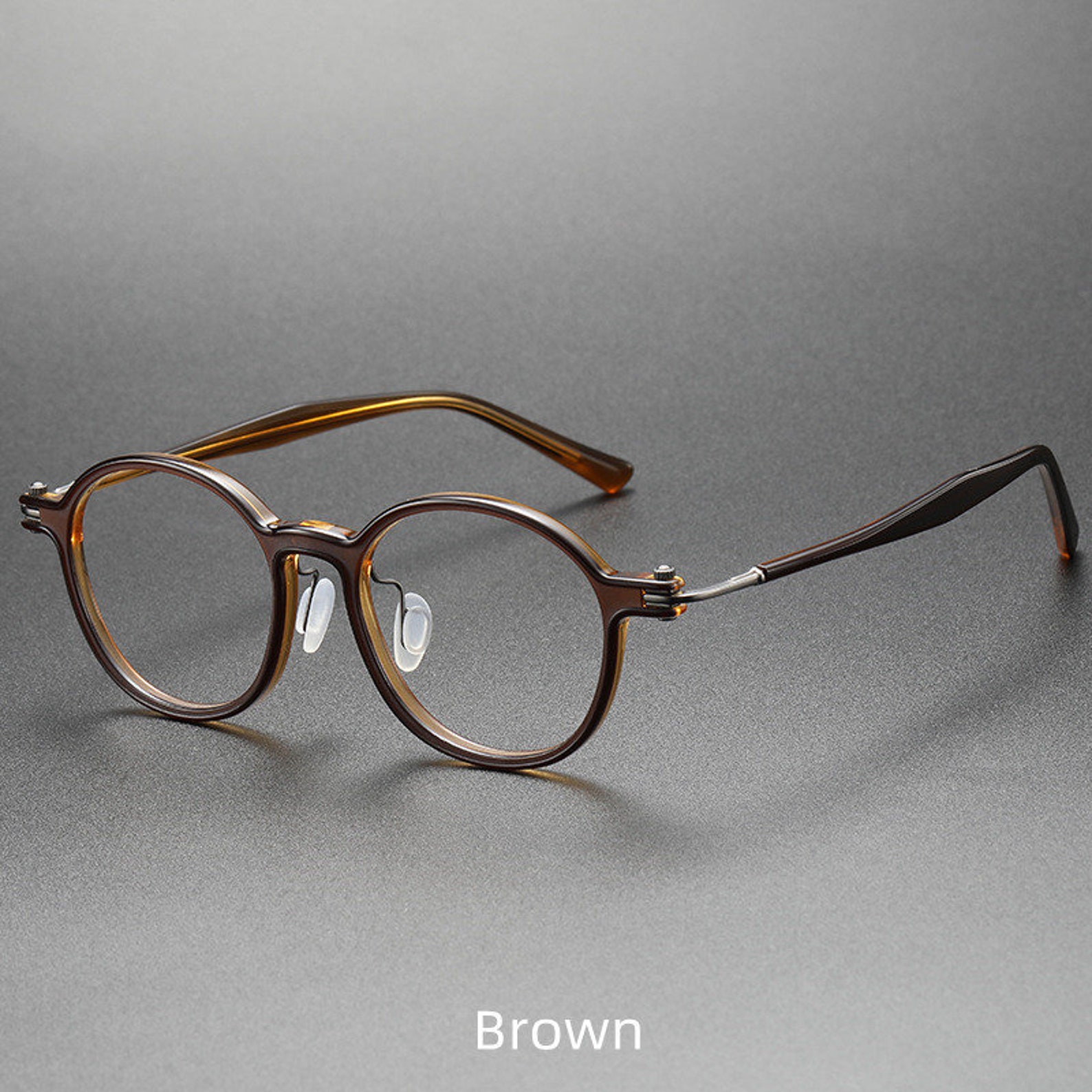 Round Shape Eyeglasses Frame Handmade Spectacle Frame Etsy