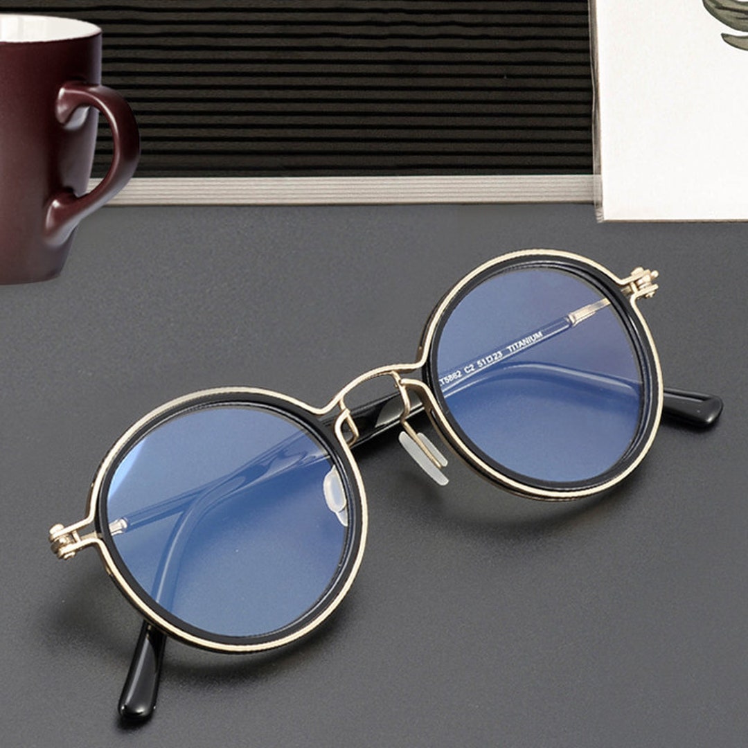 Round Shape Eyeglasses Frame, Stylish Eye Wear, Handmade Spectacle