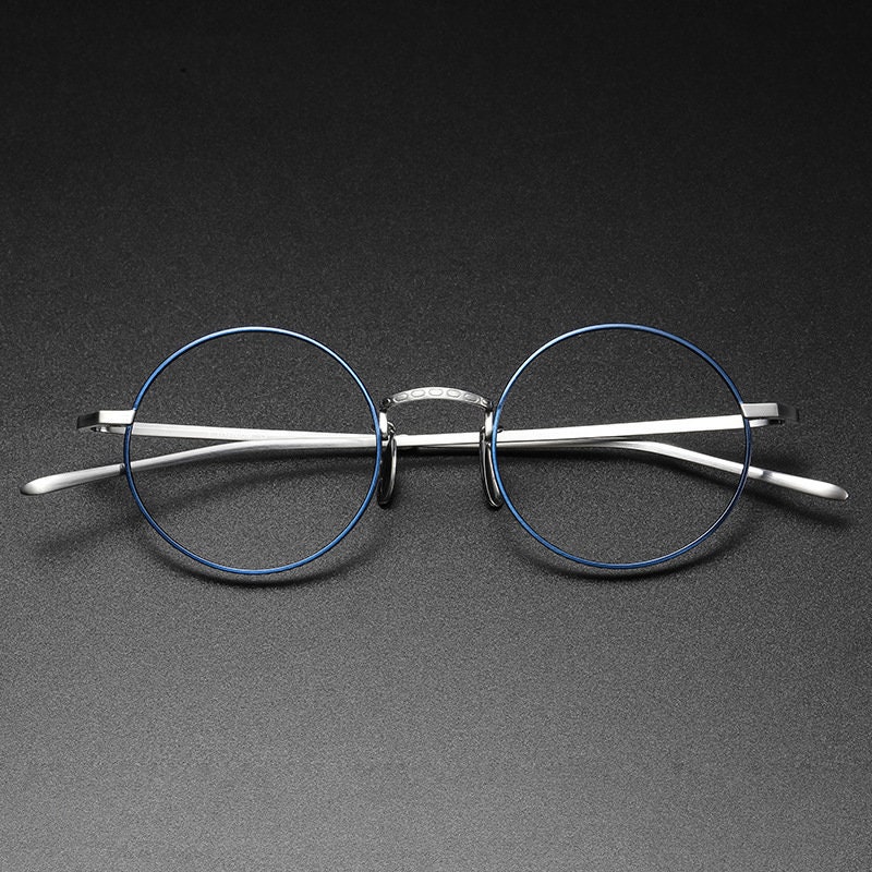 Large Size Eyeglasses Frame Round Shape Frame Stylish Eye Etsy