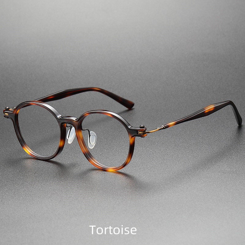 Round Shape Eyeglasses Frame Handmade Spectacle Frame Etsy