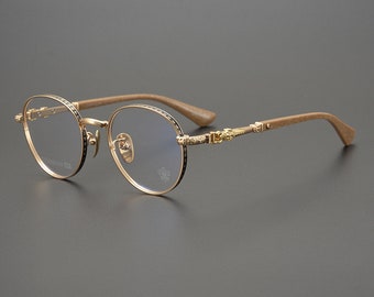 Stylish Eye Wear, Cross Eyeglasses Frame, Handmade Spectacle Frame, Punk Style Eyeglasses Frame, Solid Titanium Eyeglasses Frame