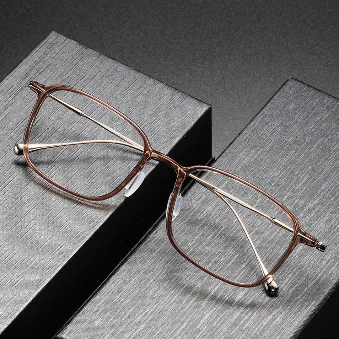 Square Shape Eyeglasses Frame Handmade Spectacle Frame Etsy