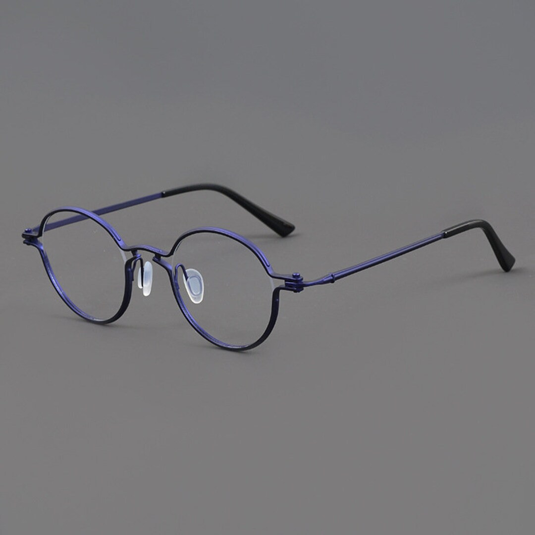 Solid Titanium Eyeglasses Frame, Vintage Style Eyegalsses Frame